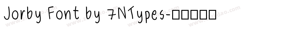Jorby Font by 7NTypes字体转换